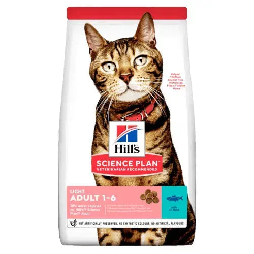 Hill's Light Adult 1-6 - Katze - Hill's Science Plan - Marigin AG Onlineshop für Tierbedarf Hill's Light Adult 1-6 - Katze - Thunfisch / 1.5kg Futter