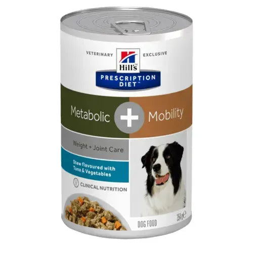 Hill's Metabolic + Mobility Hund - Dosen Ragout - Hill's Prescription Diet - Marigin AG Onlineshop für Tierbedarf Hill's Metabolic + Mobility Hund - Dosen Ragout - 354g Futter
