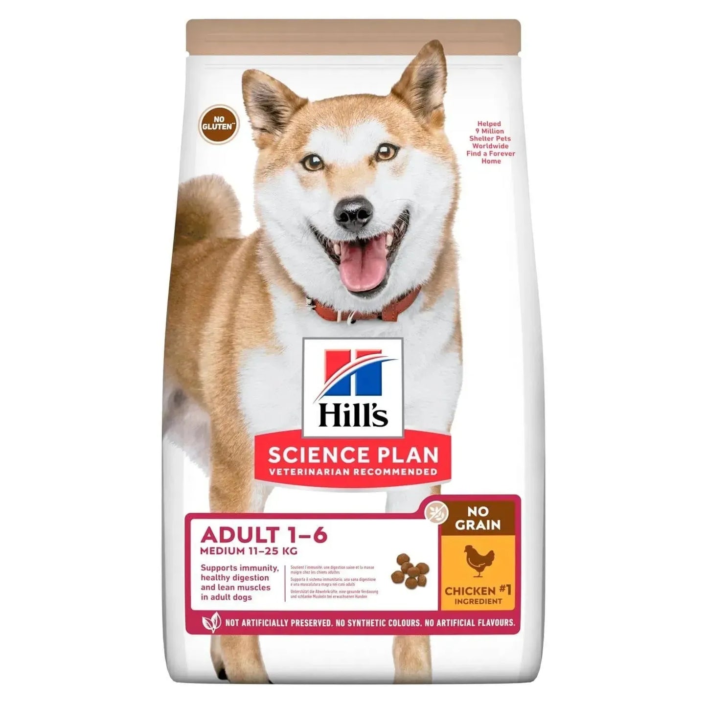 Hill's No Grain Medium Adult - Hund - Hill's Science Plan - Marigin AG Onlineshop für Tierbedarf Hill's No Grain Medium Adult - Hund - 2.5kg Futter