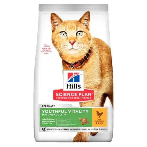 Hill's Senior Vitality Mature Adult 7+ Katze - Hill's Science Plan - Marigin AG Onlineshop für Tierbedarf Hill's Senior Vitality Mature Adult 7+ Katze - 6x300g Futter