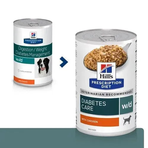 Hill's w/d Hund - Dosen - Hill's Prescription Diet - Marigin AG Onlineshop für Tierbedarf Hill's w/d Hund - Dosen - 370g Futter