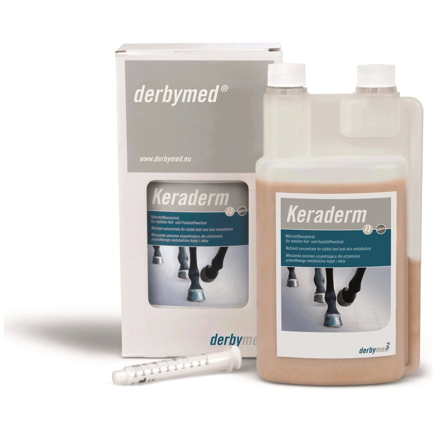 Keraderm - Derbymed - Marigin AG Onlineshop für Tierbedarf Keraderm - 1l Ergänzungsfuttermittel