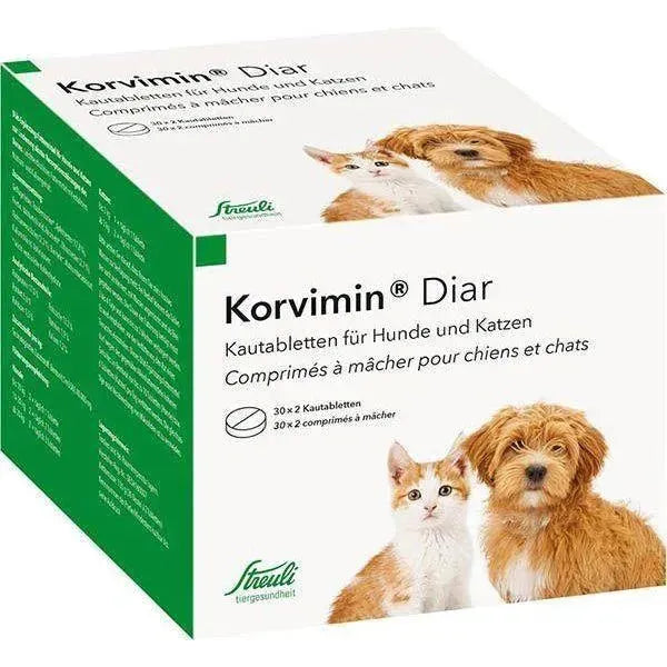 Korvimin DIAR - Korvimin - Marigin AG Onlineshop für Tierbedarf Korvimin DIAR - 1x2 Stück Ergänzungsfuttermittel