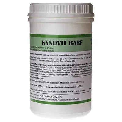 Kynovit Barf - Vital AG - Marigin AG Onlineshop für Tierbedarf Kynovit Barf - 250g Ergänzungsfuttermittel