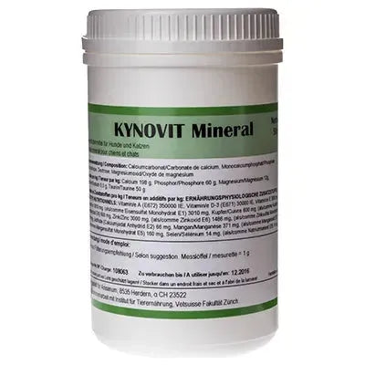 Kynovit Mineral - Vital AG - Marigin AG Onlineshop für Tierbedarf Kynovit Mineral - 250g Ergänzungsfuttermittel