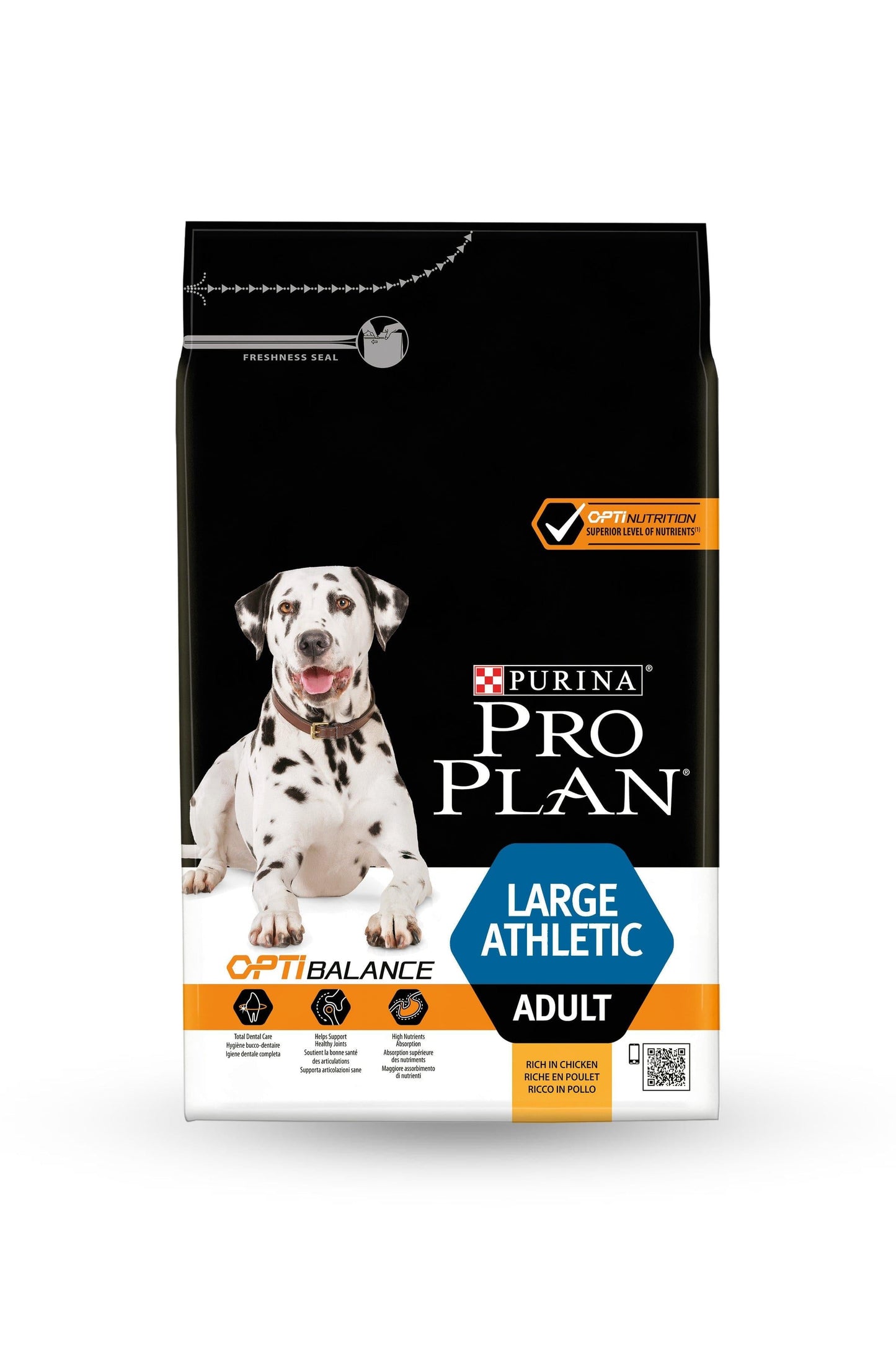Large Athletic Adult - Purina ProPlan - Alter:Adult, Extras:athletischer Körperbau, Futterart:Trocken, Geschmack:Huhn, Grösse:26-44kg, Grösse:über45kg, Kastriert:ja, Kastriert:nein, Tierart:Hund - Marigin AG Onlineshop für Tierbedarf