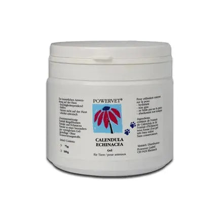 Powervet Calendula/Echinacea - Gel - Powervet - Marigin AG Onlineshop für Tierbedarf Powervet Calendula/Echinacea - Gel - 500g Pflegeprodukte