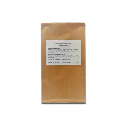 Powervet Ingwer - Pulver - Powervet - Marigin AG Onlineshop für Tierbedarf Powervet Ingwer - Pulver - 1kg Ergänzungsfuttermittel