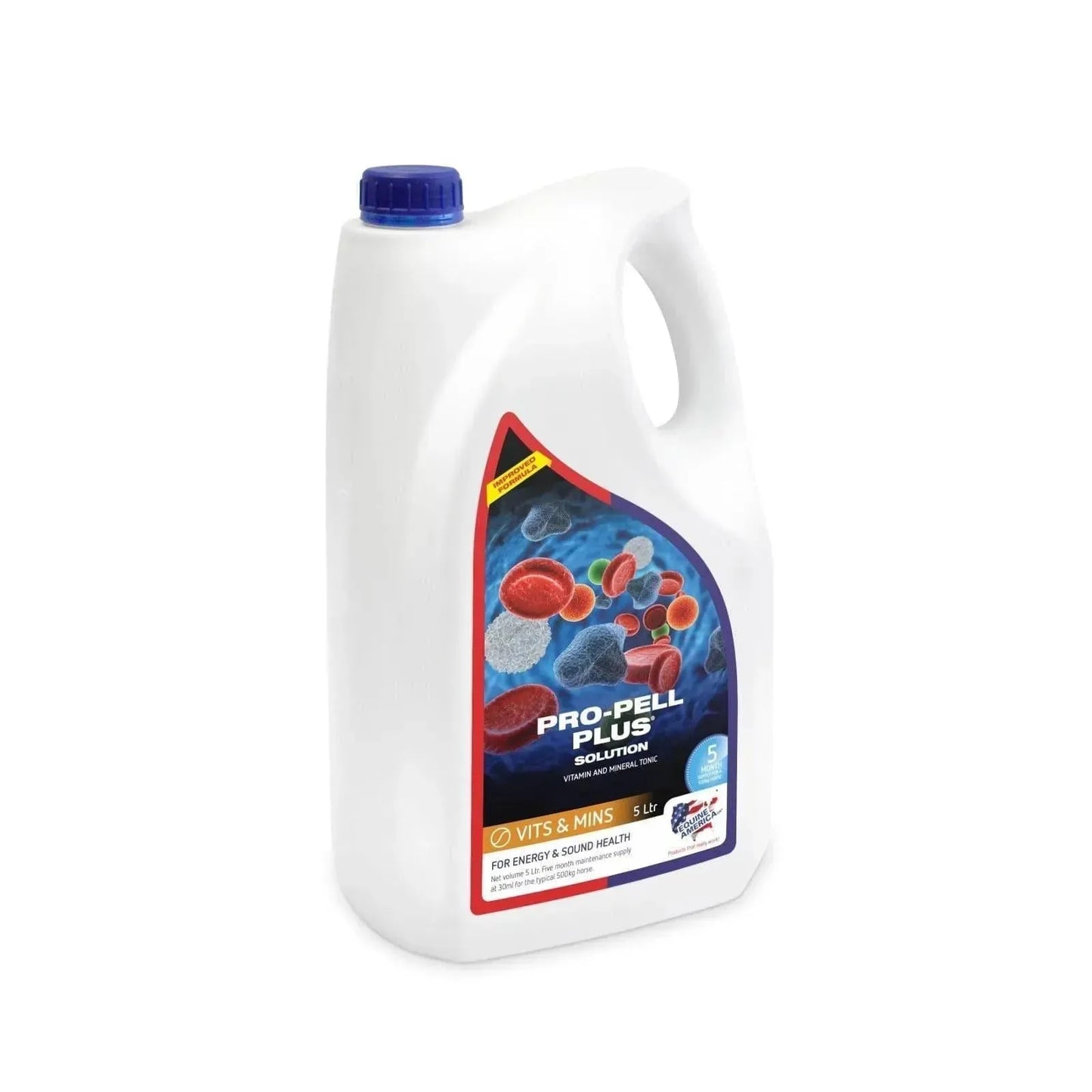 Pro-Pell Plus Solution - Pferd - Equine America - Marigin AG Onlineshop für Tierbedarf Pro-Pell Plus Solution - Pferd - 5 l Ergänzungsfuttermittel