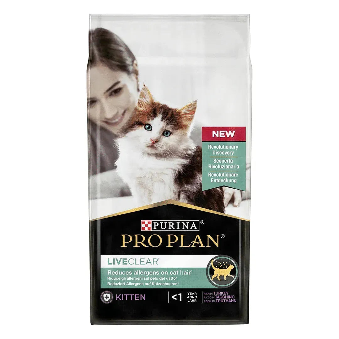 Purina Liveclear Kitten Cat/Katze - Trockenfutter - Purina ProPlan - Marigin AG Onlineshop für Tierbedarf Purina Liveclear Kitten Cat/Katze - Trockenfutter - Truthahn / 1.4kg Futter