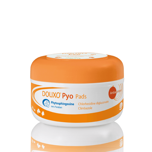 Pyo S3 Pads - Douxo - Darreichungsform:Reinigungstücher, Pflegeprodukte:Hautpflege/Shampoo, Tierart:Hund, Tierart:Katze - Marigin AG Onlineshop für Tierbedarf