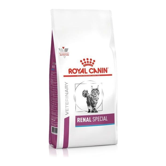 Renal Special Cat - Royal Canin Veterinary Diet - Alter:Adult, Alter:Senior, Erkrankung:Harnwege, Erkrankung:Niere, Futterart:Trocken, Geschmack:Schwein, Tierart:Katze - Marigin AG Onlineshop für Tierbedarf