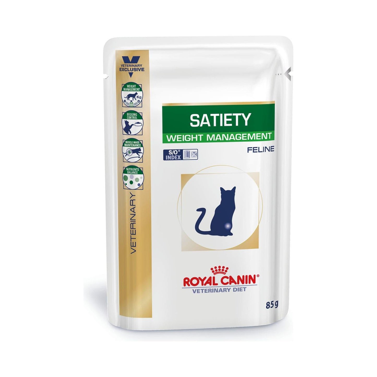 Satiety Weight Management Cat Beutel - Royal Canin Veterinary Diet - Alter:Adult, Alter:Senior, Erkrankung:Diabetes, Erkrankung:Übergewicht, Futterart:Nass, Geschmack:Huhn, Tierart:Katze - Marigin AG Onlineshop für Tierbedarf