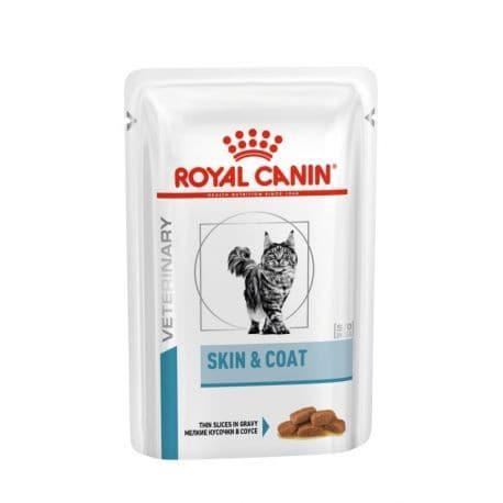 Skin & Coat Beutel - Royal Canin Veterinary Care Nutrition - Alter:Adult, Futterart:Nass, Geschmack:Fisch, Kastriert:ja, Kastriert:nein, Tierart:Katze - Marigin AG Onlineshop für Tierbedarf