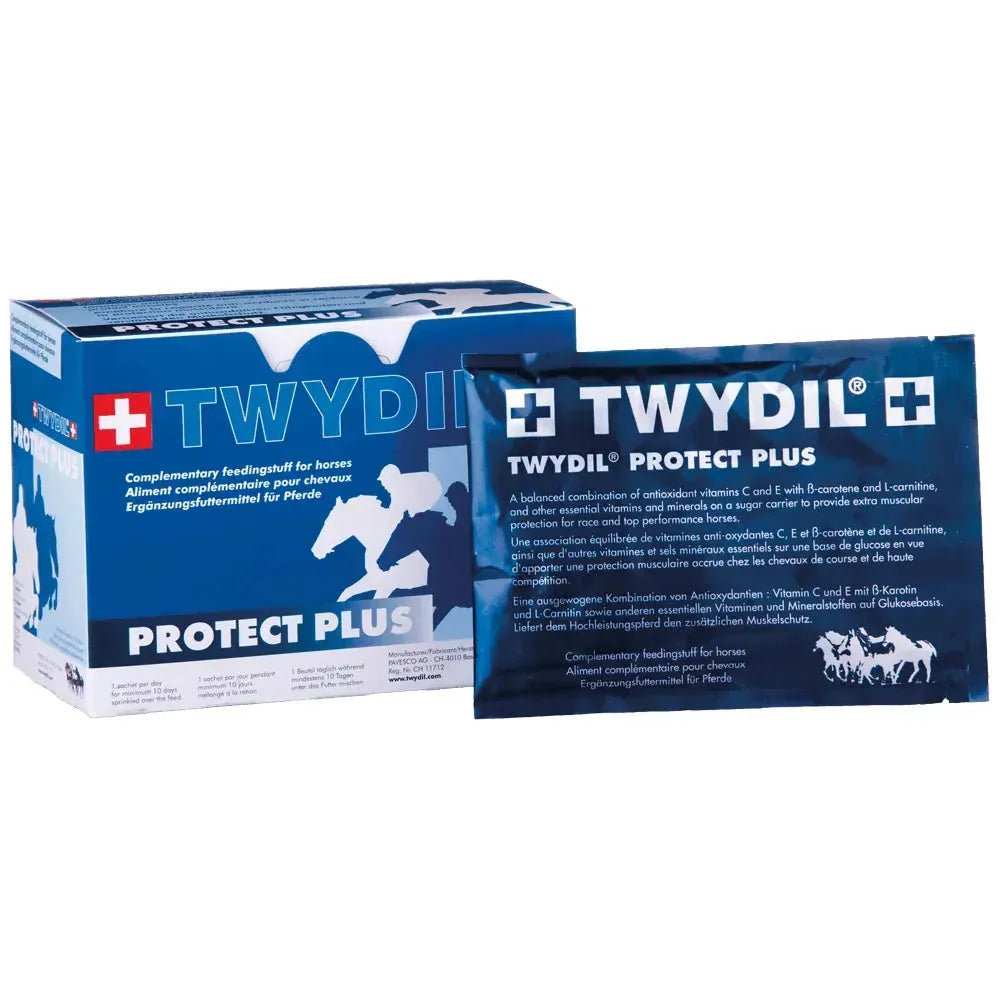 Twydil Protect Plus - Pferd - Pavesco AG - Marigin AG Onlineshop für Tierbedarf Twydil Protect Plus - Pferd - 10 Beutel à 50g Ergänzungsfuttermittel