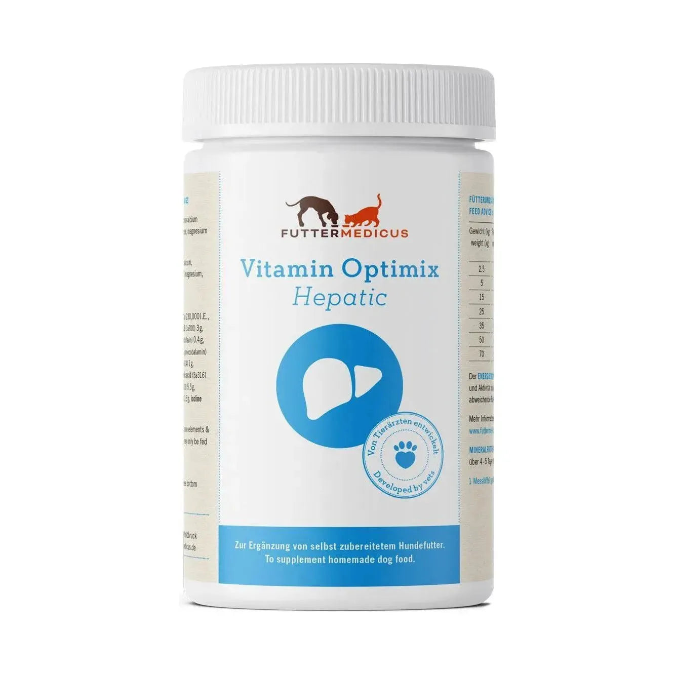 Vitamin Optimix Hepatic - Futtermedicus - Marigin AG Onlineshop für Tierbedarf Vitamin Optimix Hepatic - Default Title Ergänzungsfuttermittel