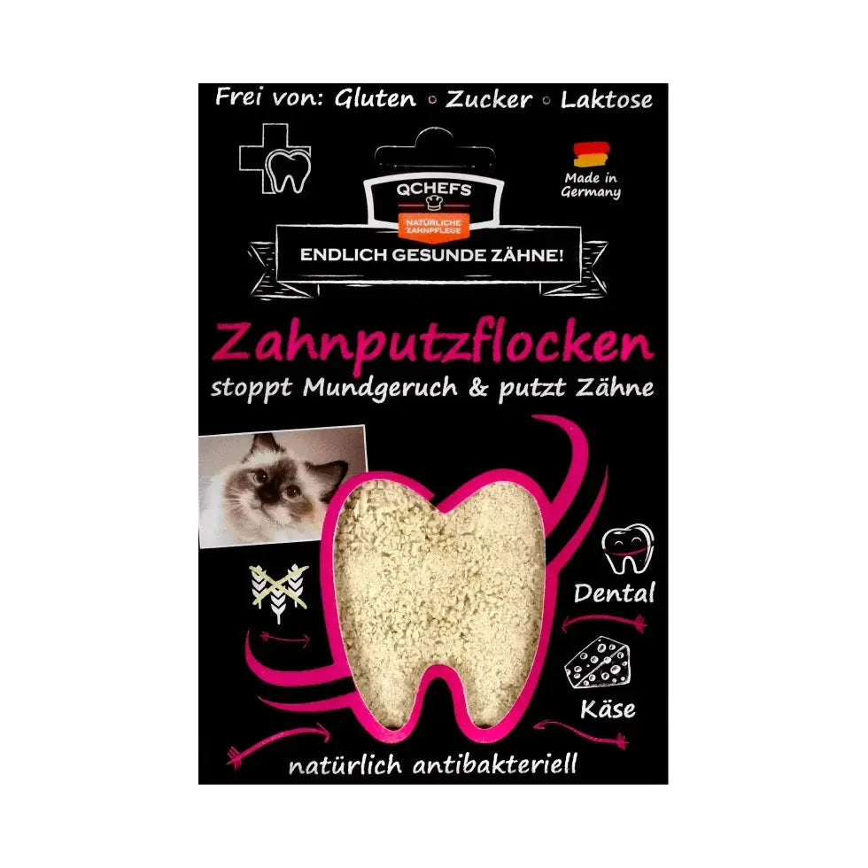 Zahnputzflocken Katze - QChefs - Marigin AG Onlineshop für Tierbedarf Zahnputzflocken Katze - Default Title Ergänzungsfuttermittel