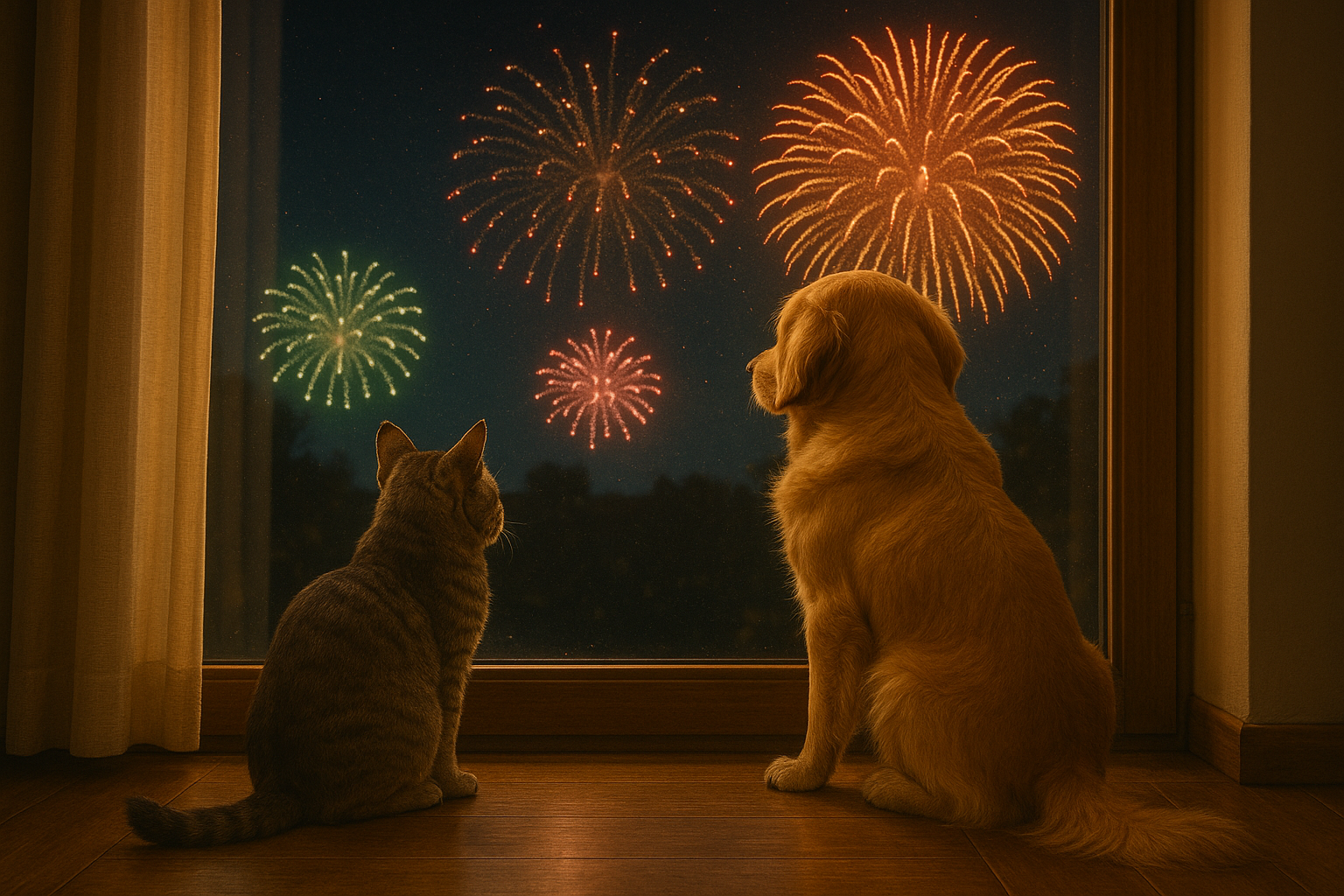 Silvester: Stressbewältigung für Hund und Katze