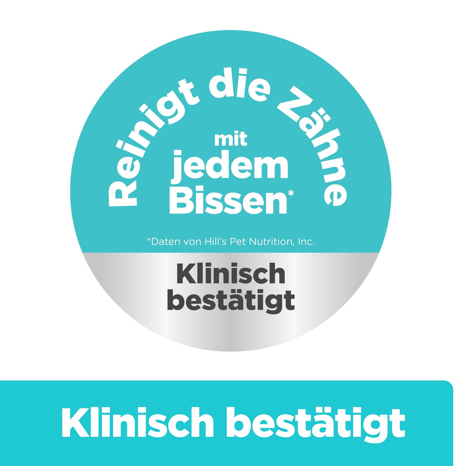 Hill's Klinisch bestätigt: reinigt die Zähne