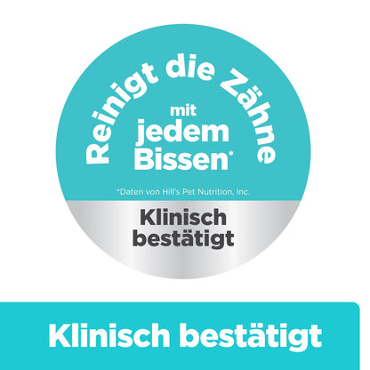 Hill's Klinisch bestätigt: reinigt die Zähne