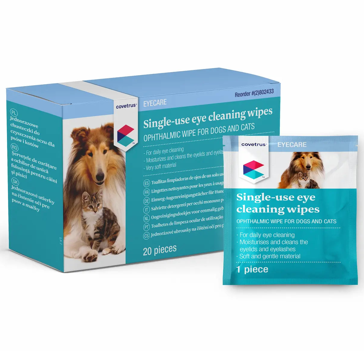 Covetrus Einweg-Augenreinigungstücher - HundKatze