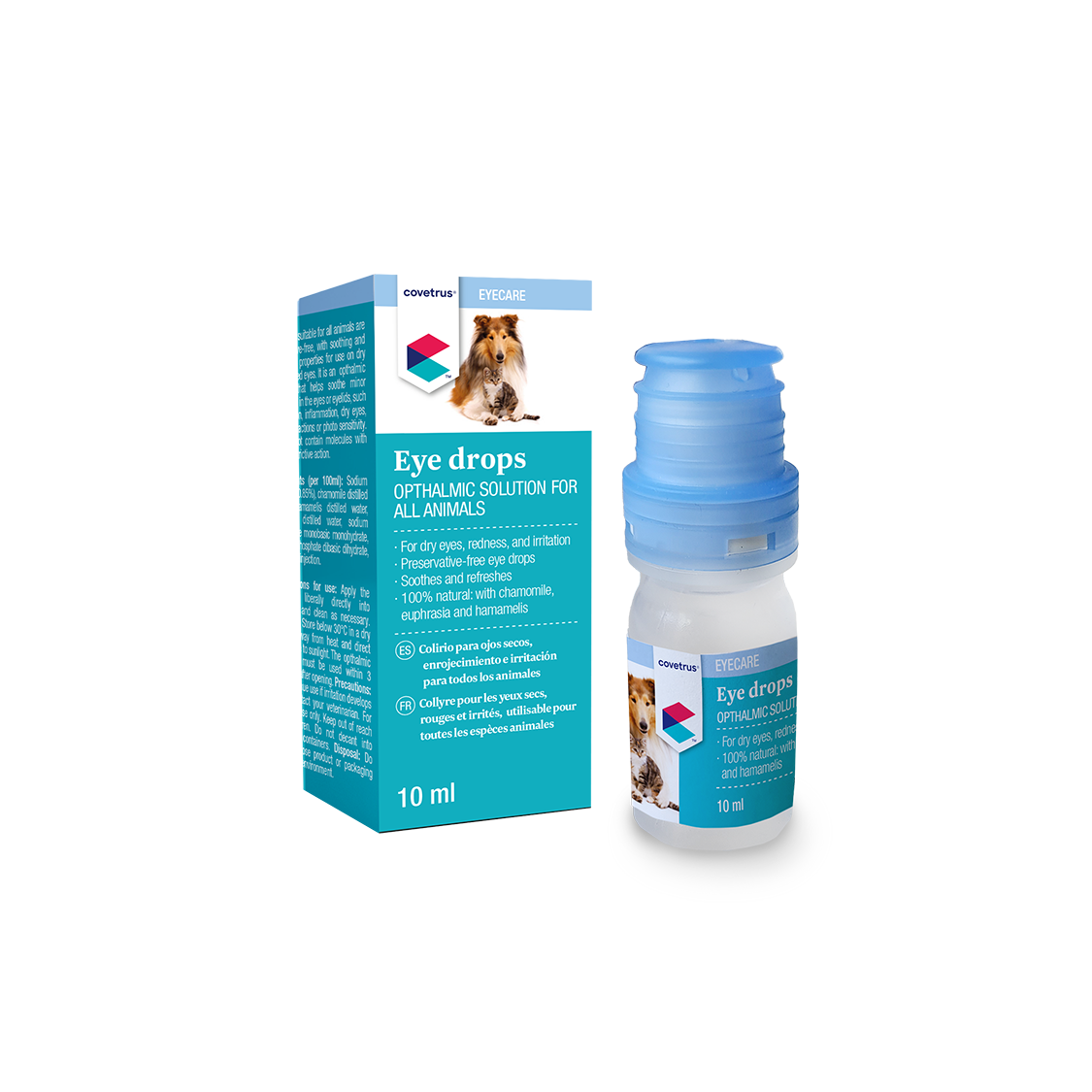 CVet Augentropfen 10ml für Hunde, Katzen und Pferde