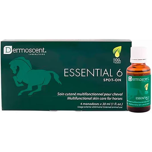 Essential 6 Spot On HORSE - Dermoscent - Marigin AG Onlineshop für Tierbedarf Essential 6 Spot On HORSE - 4 Stück Pflegeprodukte