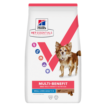Hill's Vet Essentials Multi-Benefit Adult Small & Mini Hundefutter mit Lamm und Reis