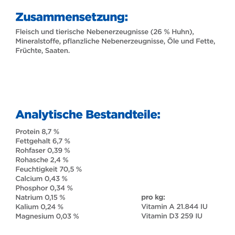 Hill's Vet Essentials Multi-Benefit Puppy Zusammensetzung und Analytische Bestandteile