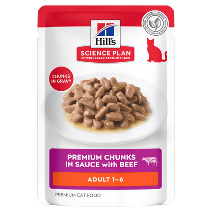 Hill's Adult 1-6 Katze - Beutel Rind