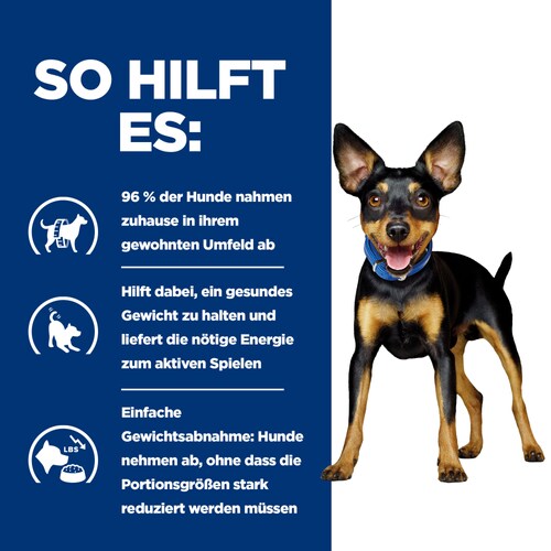 Hill's Prescription Diet Metabolic Mini Trockenfutter für Hunde so hilft es