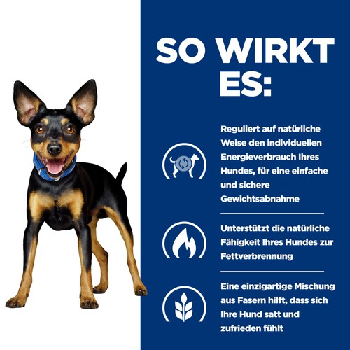 Hill's Prescription Diet Metabolic Mini Trockenfutter für Hunde so wirkt es