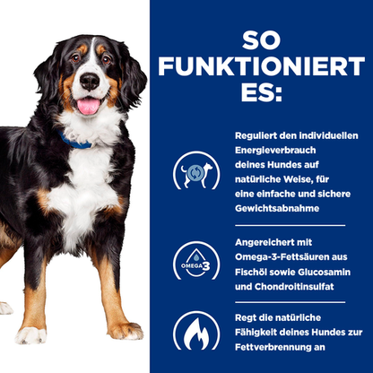 Hill's Prescription Diet Metabolic + Mobility Trockenfutter für Hunde so funktioniert es