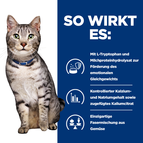 Hill's Prescription Diet c/d Multicare Stress + Metabolic Nassfutter für Katzen so wirkt es