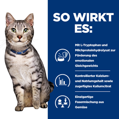 Hill's Prescription Diet c/d Multicare Stress + Metabolic Nassfutter für Katzen so wirkt es