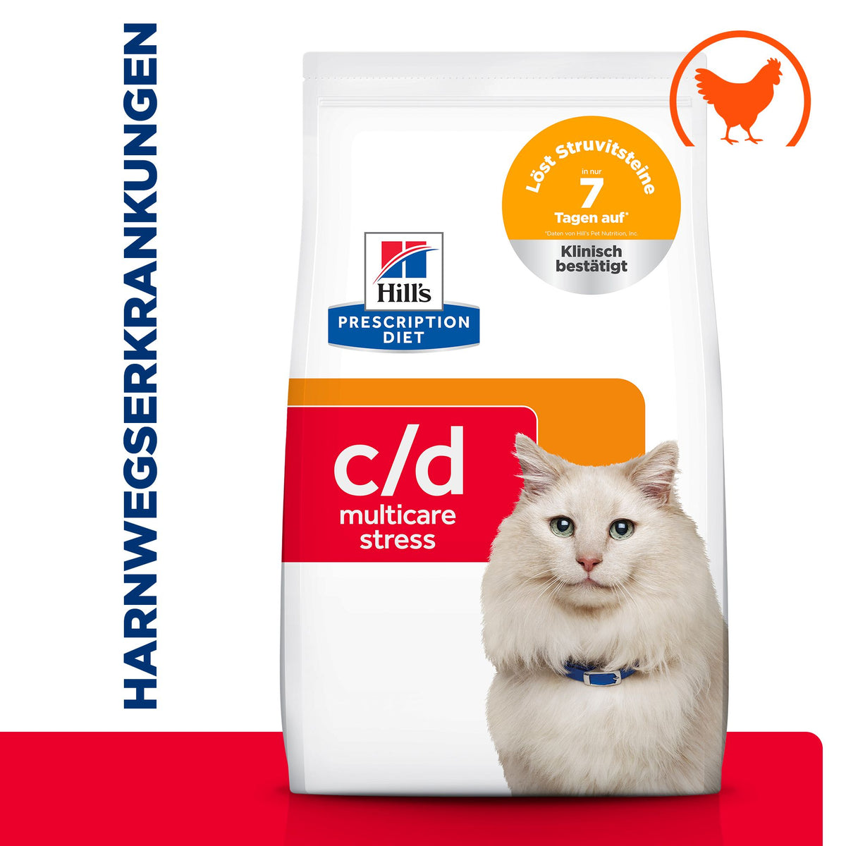 Hill's Prescription Diet c/d Multicare Stress Trockenfutter für Katzen Harnwegserkrankungen