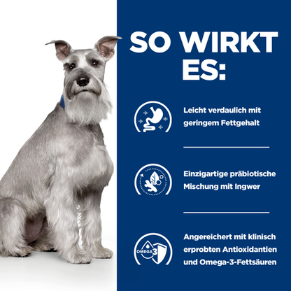 Hill’s Prescription Diet i/d Low Fat Ragout für Hunde so wirkt es