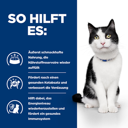 Hill's Prescription Diet i/d Ragout für Katzen mit Huhn und Gemüsezusatz so hilft es