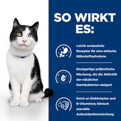 Hill's Prescription Diet i/d Ragout für Katzen mit Huhn und Gemüsezusatz so wirkt es
