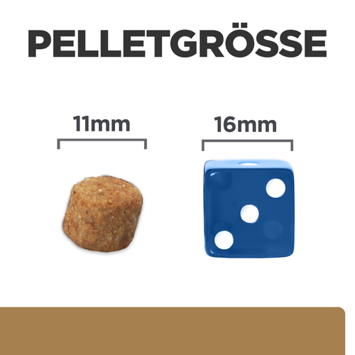 Hill's Prescription Diet j/d Reduced Calorie Trockenfutter für Hunde Pelletgrösse