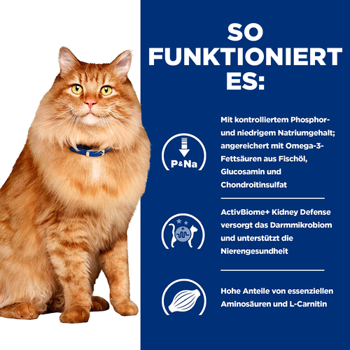 Hill's Prescription Diet k/d + Mobility Trockenfutter für Katzen so funktioniert es
