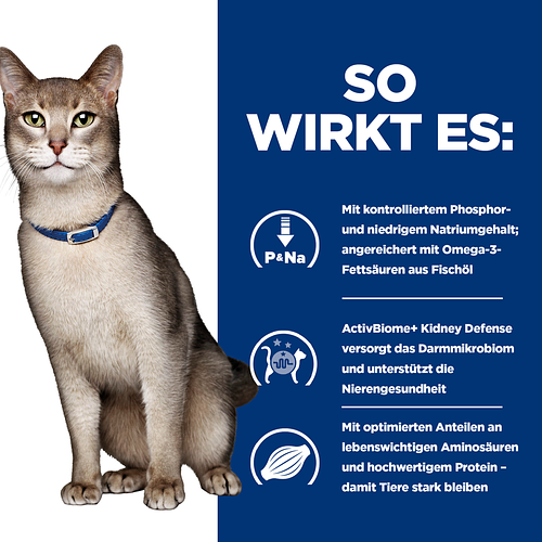 Hill's Prescription Diet k/d Nassfutter für Katzen so wirkt es