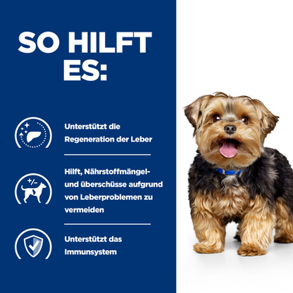 Hill's Prescription Diet l/d Trockenfutter für Hunde so hilft es