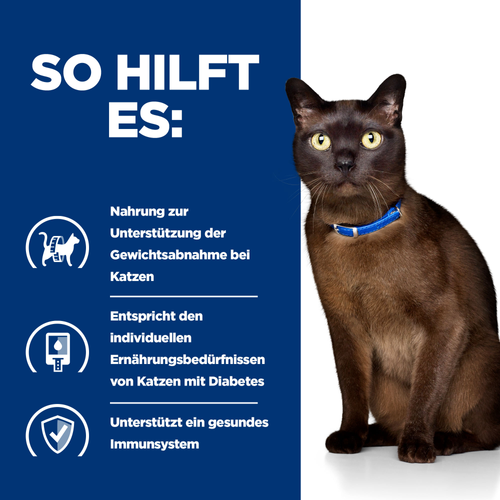 Hill's Prescription Diet m/d Trockenfutter für Katzen so hilft es