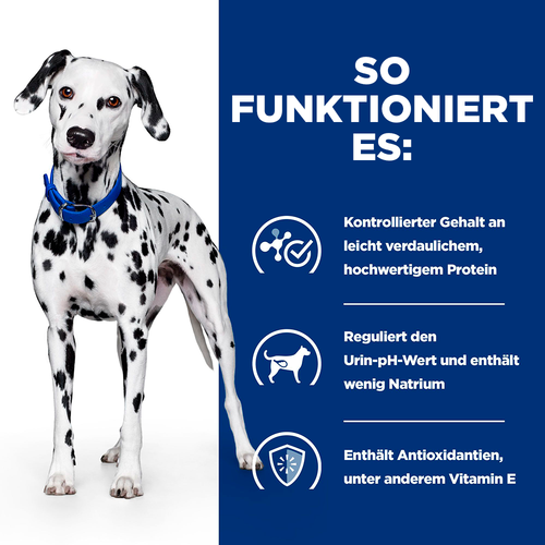 Hill's Prescription Diet u/d Trockenfutter für Hunde so funktioniert es