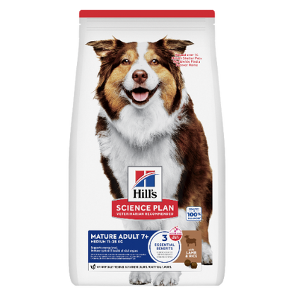 Hill's Science Plan Medium Mature Adult Hundefutter Lamm