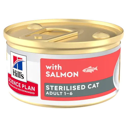 Hill's Science Plan Sterilised Adult Katzenfutter Mousse Lachs