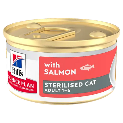 Hill's Science Plan Sterilised Adult Katzenfutter Mousse Lachs