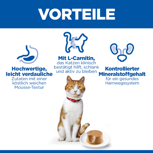 Hill's Science Plan Sterilised Adult Katzenfutter Mousse Vorteile