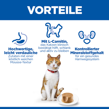 Hill's Science Plan Sterilised Adult Katzenfutter Mousse Vorteile